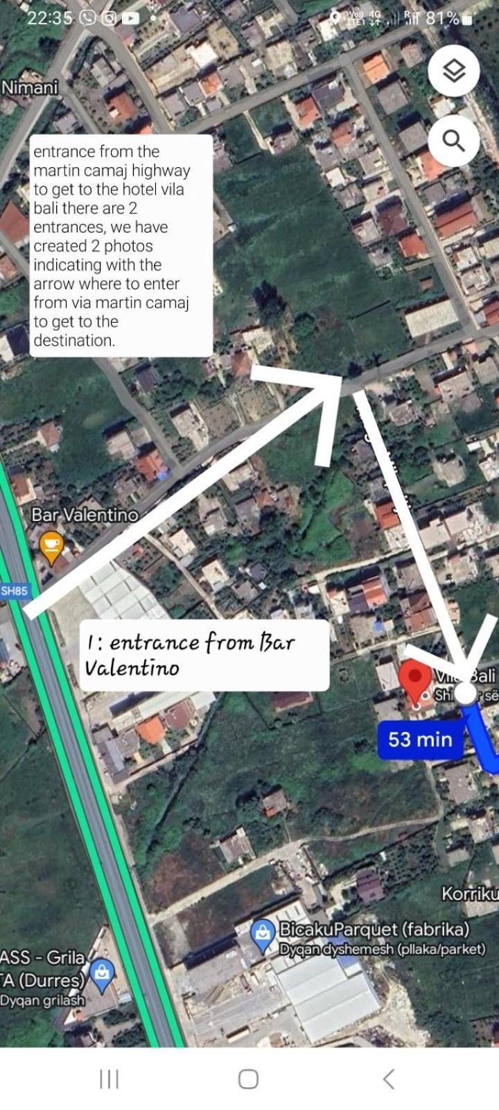 Vila Bali Durres Luaran gambar